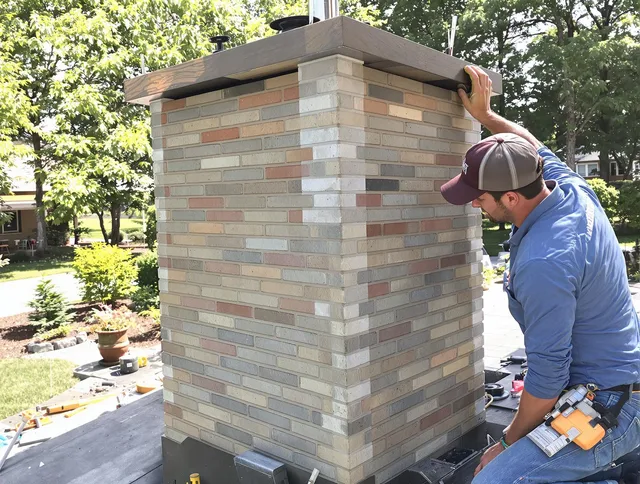 New Britain Chimney Sweep completing a modern chimney remodel in New Britain, CT