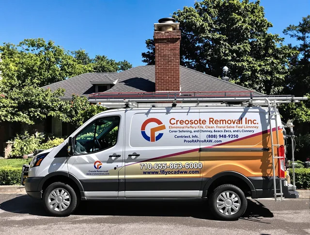 New Britain Chimney Sweep technician removing creosote safely in New Britain, CT