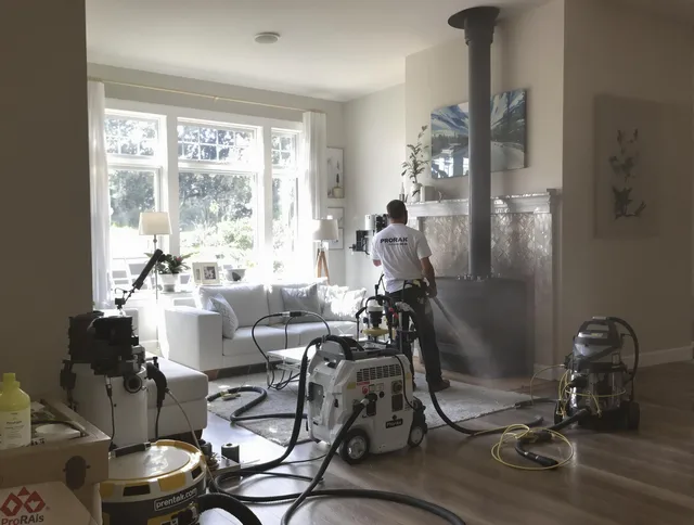 Soot removal service by New Britain Chimney Sweep for a fireplace in New Britain, CT